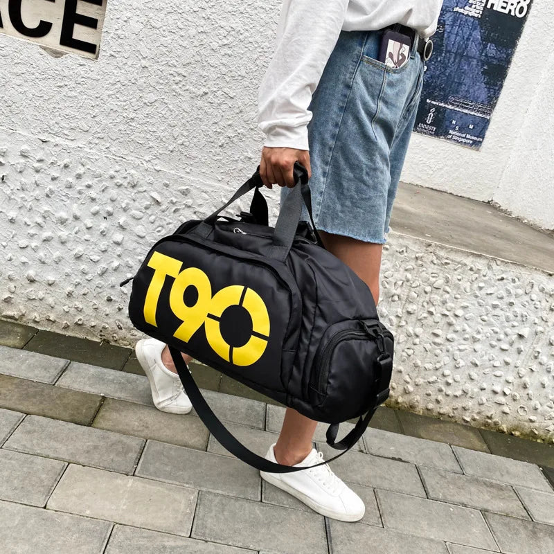 T90 Unisex Sports and Travel Bag with Shoe Compartment