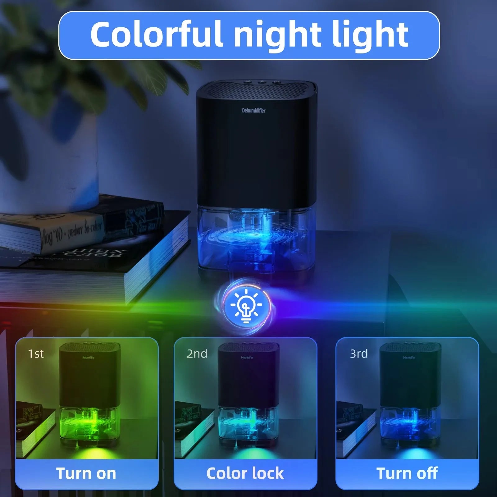 Smart Mini Air Purifier and Dehumidifier