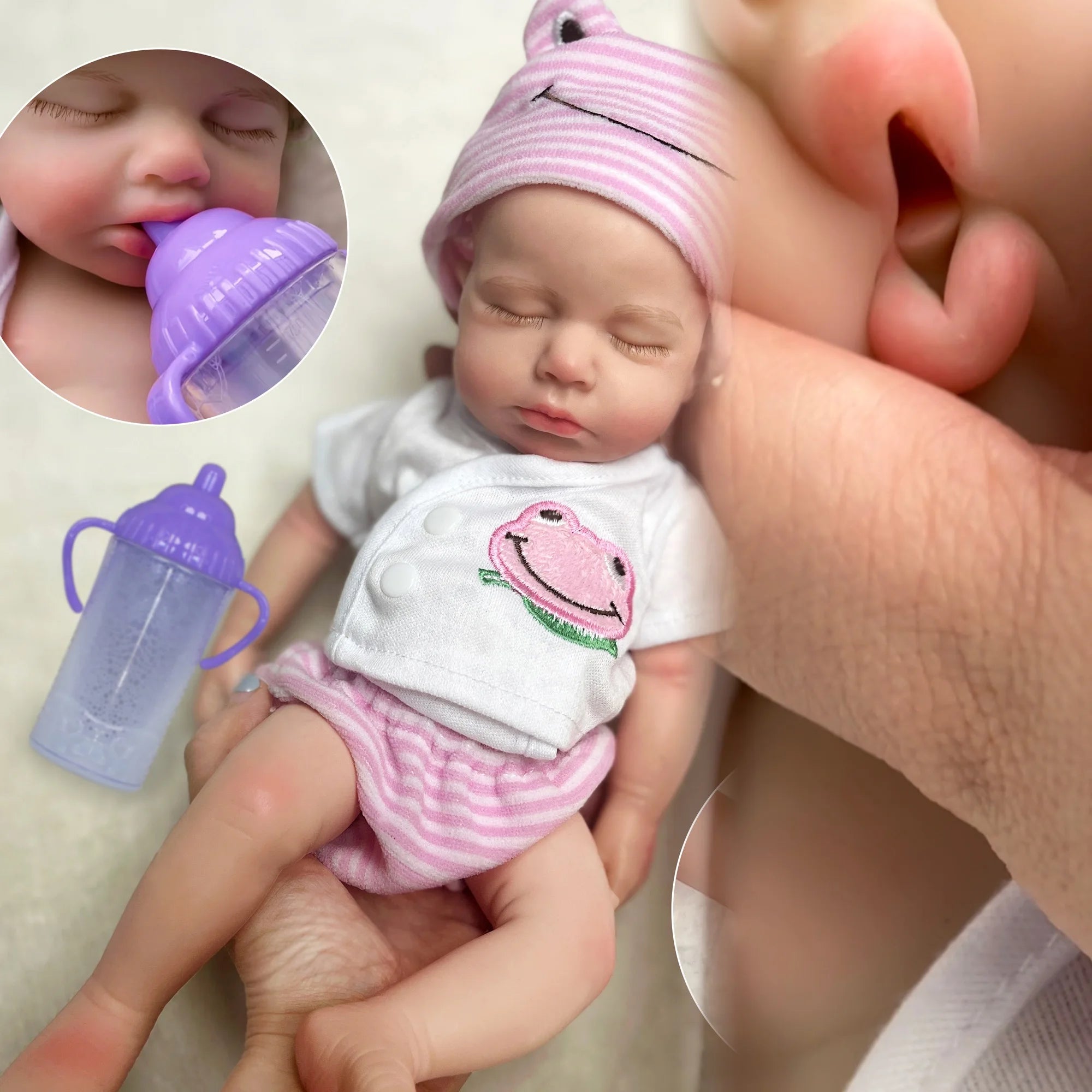 33cm Lifelike Silicone Reborn Baby Boy and Girl - Handmade Gift for Children