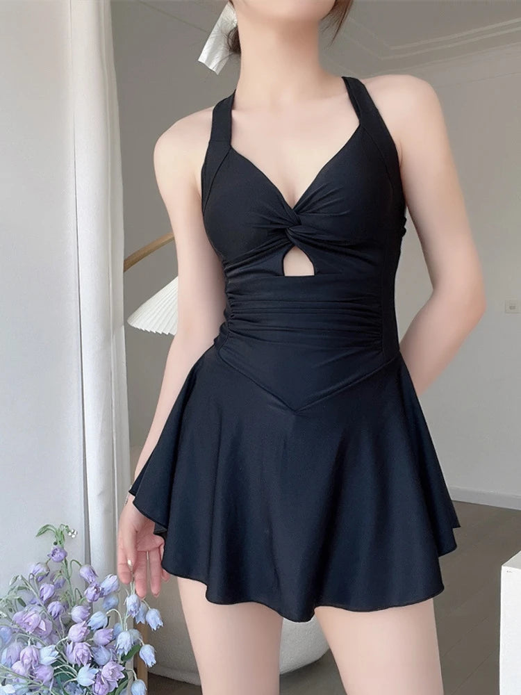 SweetWave High-Waist One-Piece Swimsuit