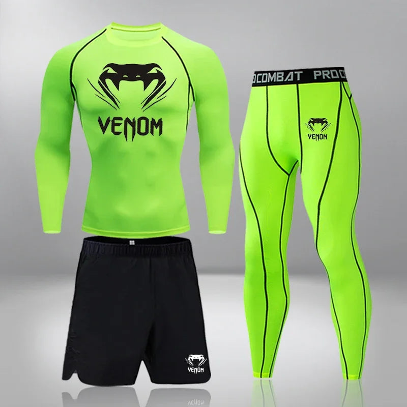 Men's Compression Workout Set – Gym & Running Tracksuit