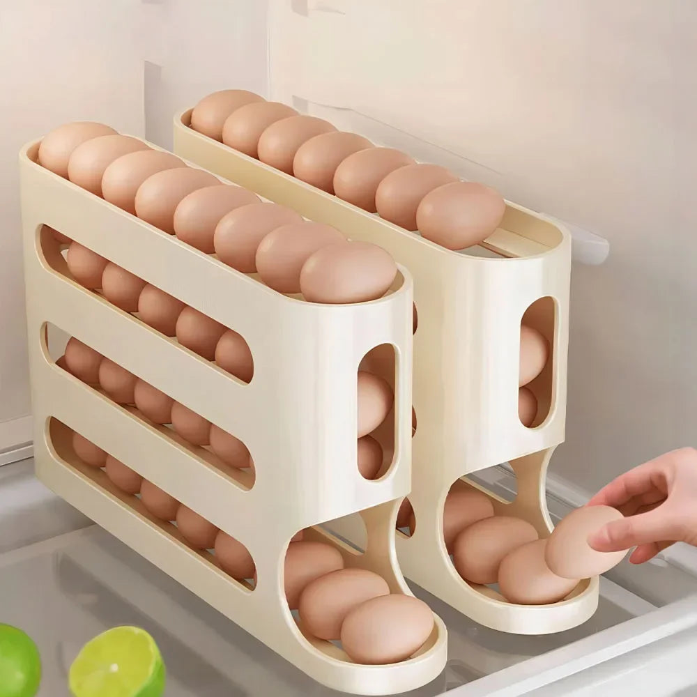 Automatic Egg Holder with 4 Sleepers – Ice Cream Organizer