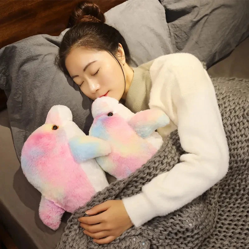 30cm Dolphin Plush Pillow with LED Light – Illuminated Toy for Children