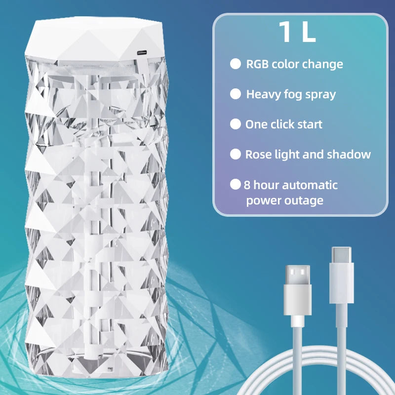 Portable Ultrasonic Diffuser 1L with Air Humidifier