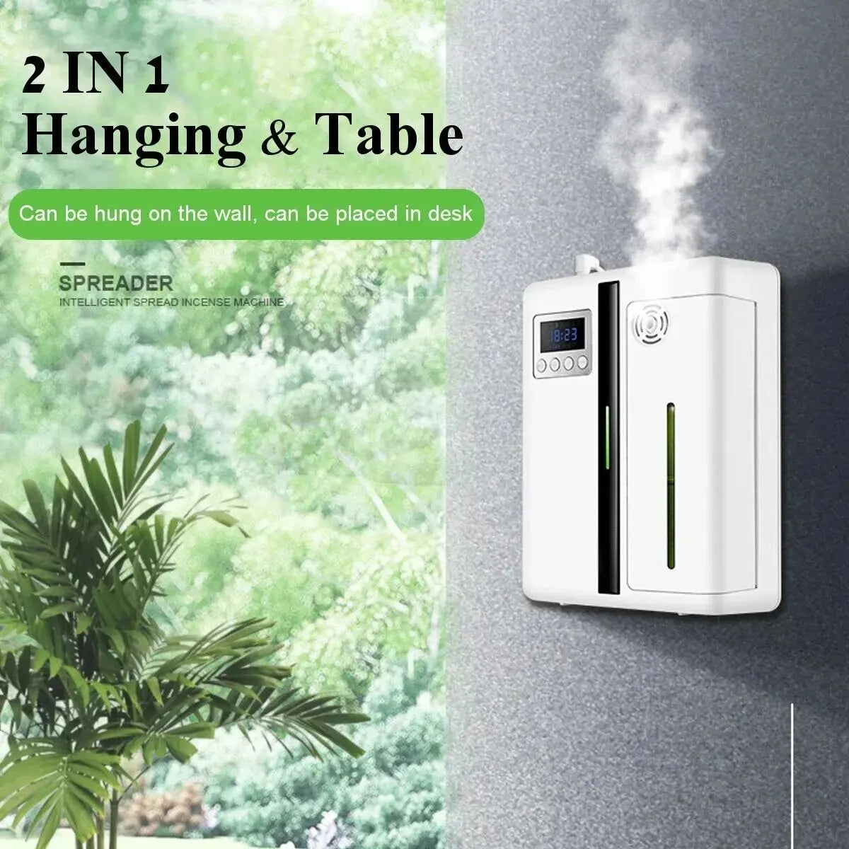 Smart Wall-Mounted Scent Diffuser – 160ml Bluetooth Aroma Machine