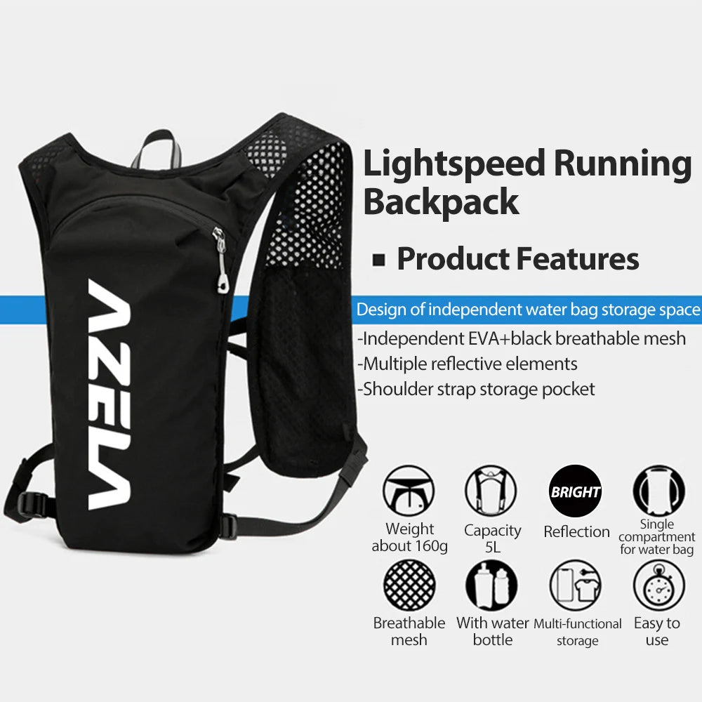 5L Lightweight Hydration Backpack for Running and Cycling
