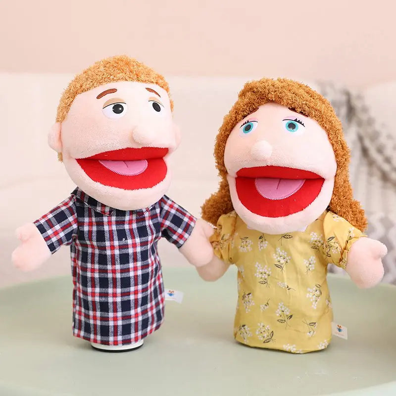 Kawaii Family Plush Dolls – Dad, Mom, Brother and Sister, Educational Toys