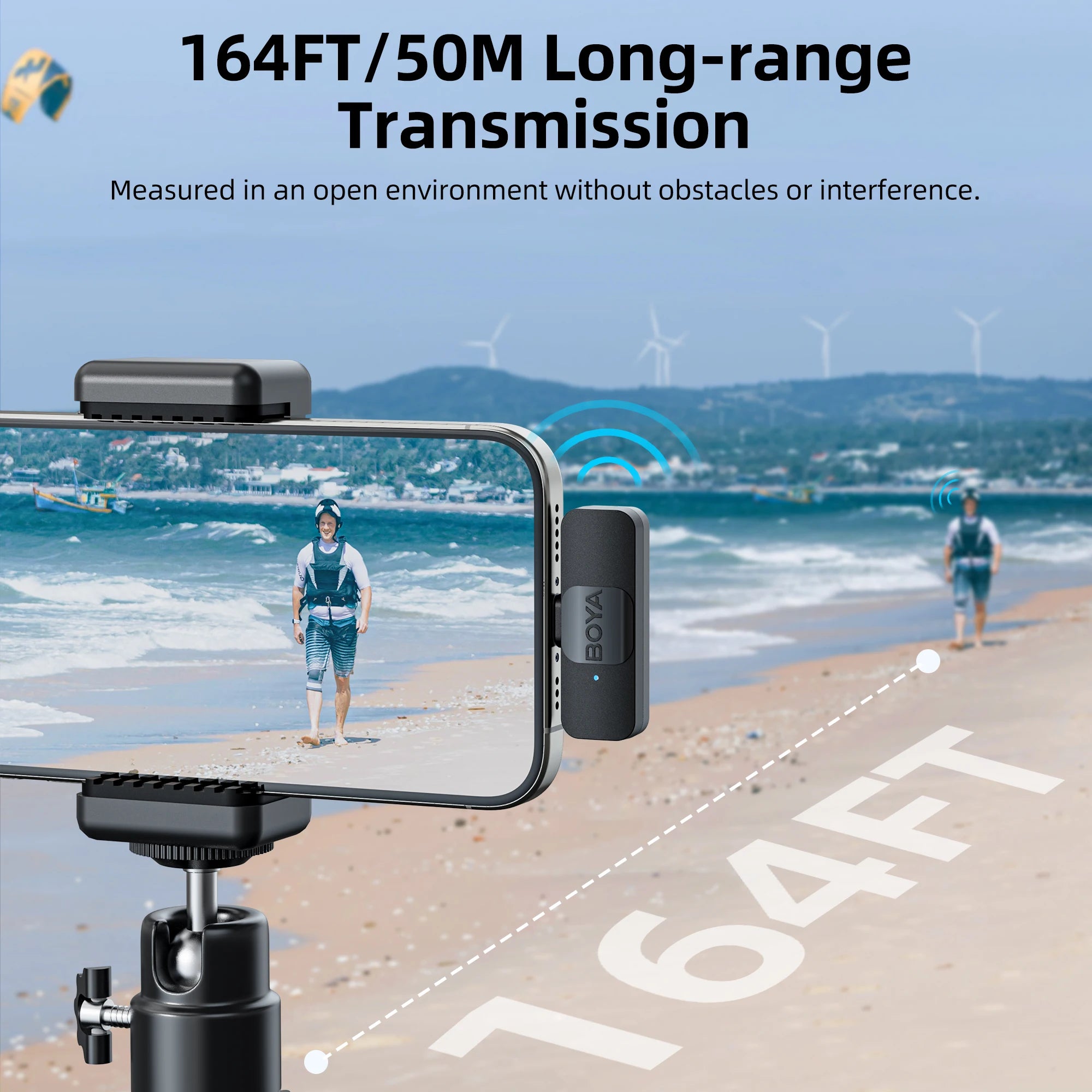 BOYA BY-V2 Wireless Lavalier Microphone