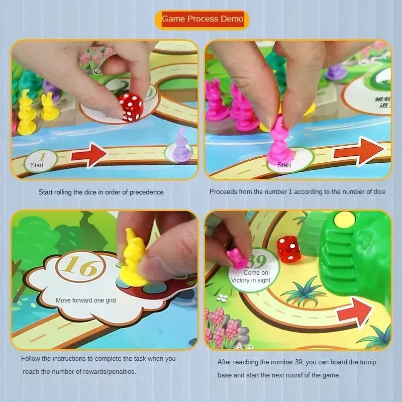 Carrot Trap Challenge Game – Fun Strategy Board for Kids & Families
