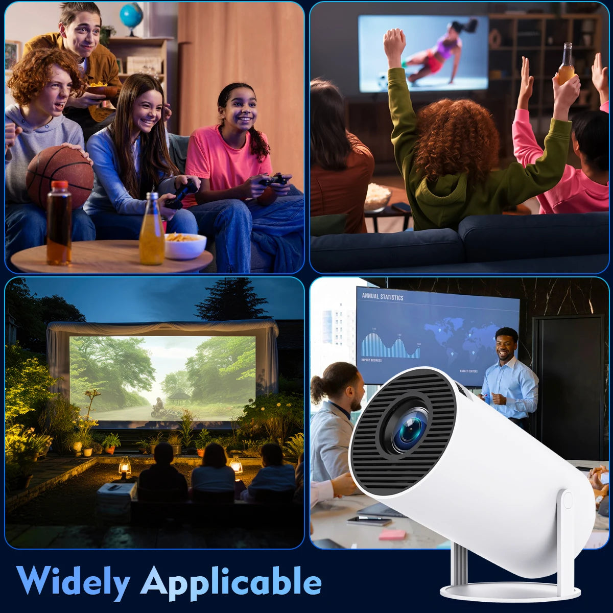 Magcubic HY300 Pro Smart 4K LED Projector – Android 11, Dual WiFi6, BT5.0