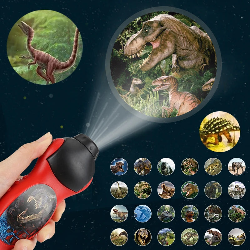 Dinosaur and Shark Projector – Educational Flashlight and Learning Toy for Kids