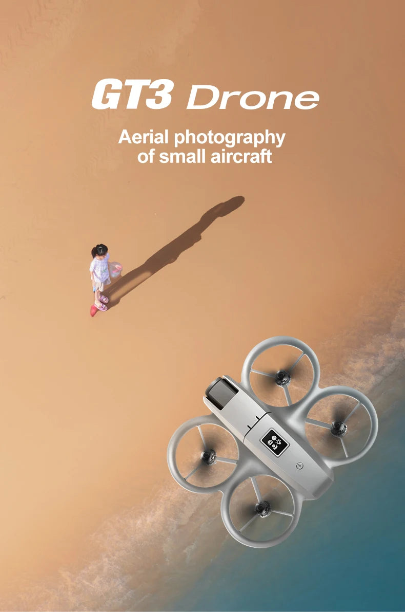 Mini Drone GT3 GPS 8K HD Dual Camera Foldable RC Quadcopter
