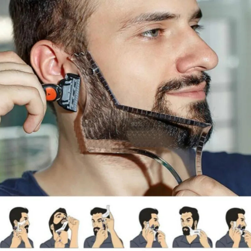 2-in-1 Men's Beard Shaper – Cutting and Styling Guide