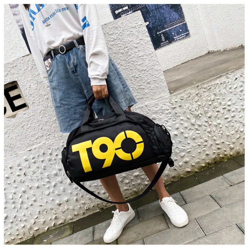 T90 Unisex Sports and Travel Bag with Shoe Compartment