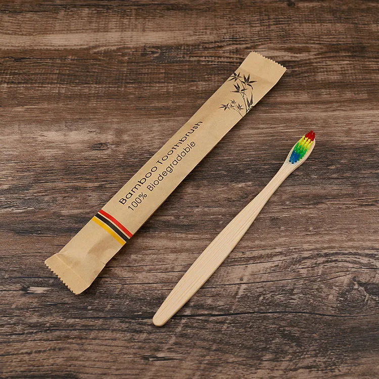 10-Pack Eco Bamboo Toothbrush Set – Soft & Natural Care
