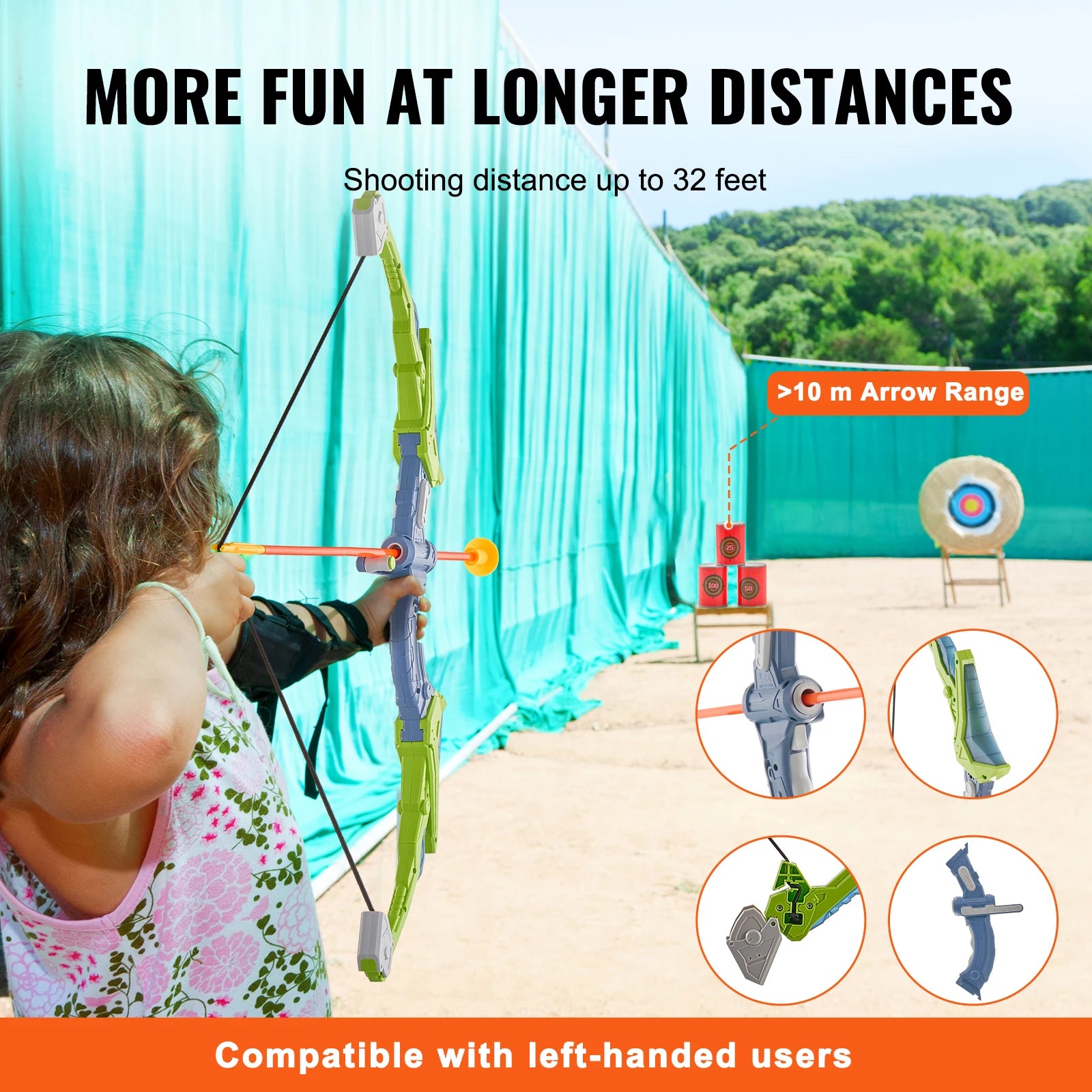 Children's Bow and Arrow for Practice – Shooting and Hunting Kit