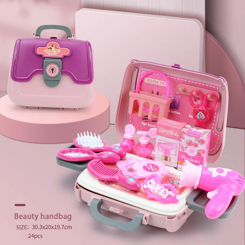24-Piece Children's Beauty Salon Kit – Makeup Toy
