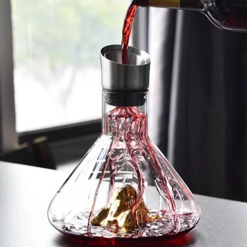 Iceberg Glass Decanter 1500ml – Lead-Free Crystal for Whiskey and Wine
