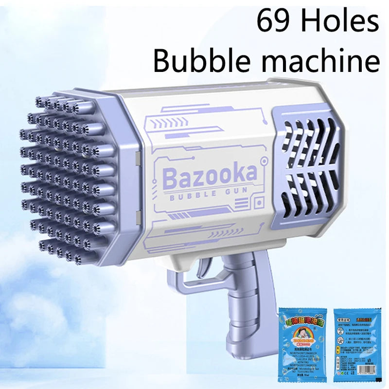 69 Holes Bubble Machine – Fun Toy for Kids and Adults