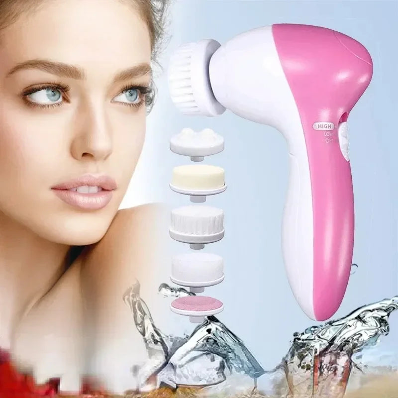 5-in-1 Electric Facial Cleansing Brush