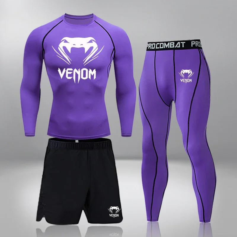 Men's Compression Workout Set – Gym & Running Tracksuit