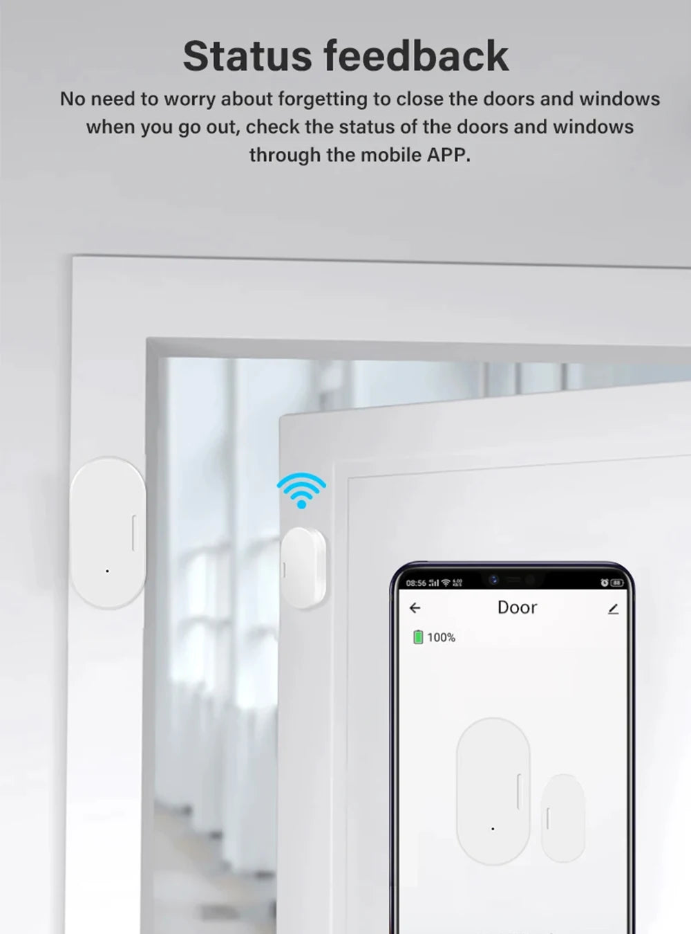 eWelink Zigbee Smart Door & Window Sensor – Works with Alexa & Google