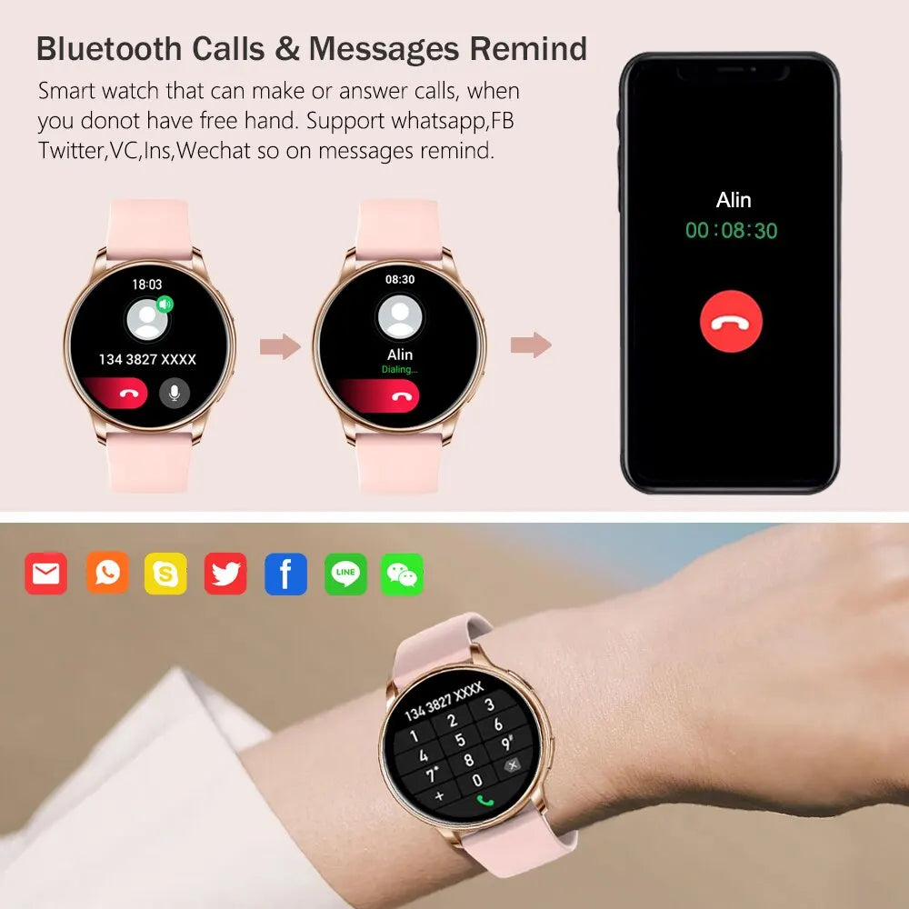 MEVADEN Smartwatch Y22 with Bluetooth Call and Health Monitor