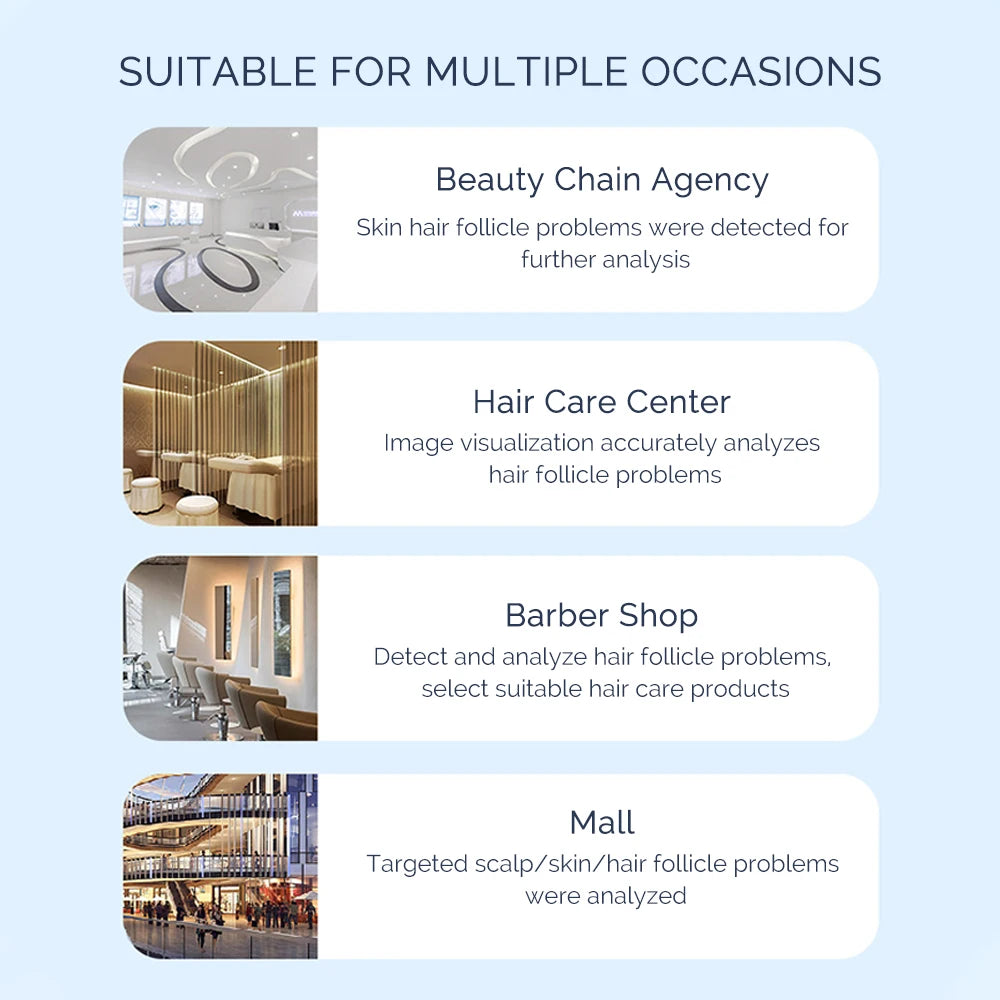50X/200X Hair Detector – Scalp and Skin Analyzer