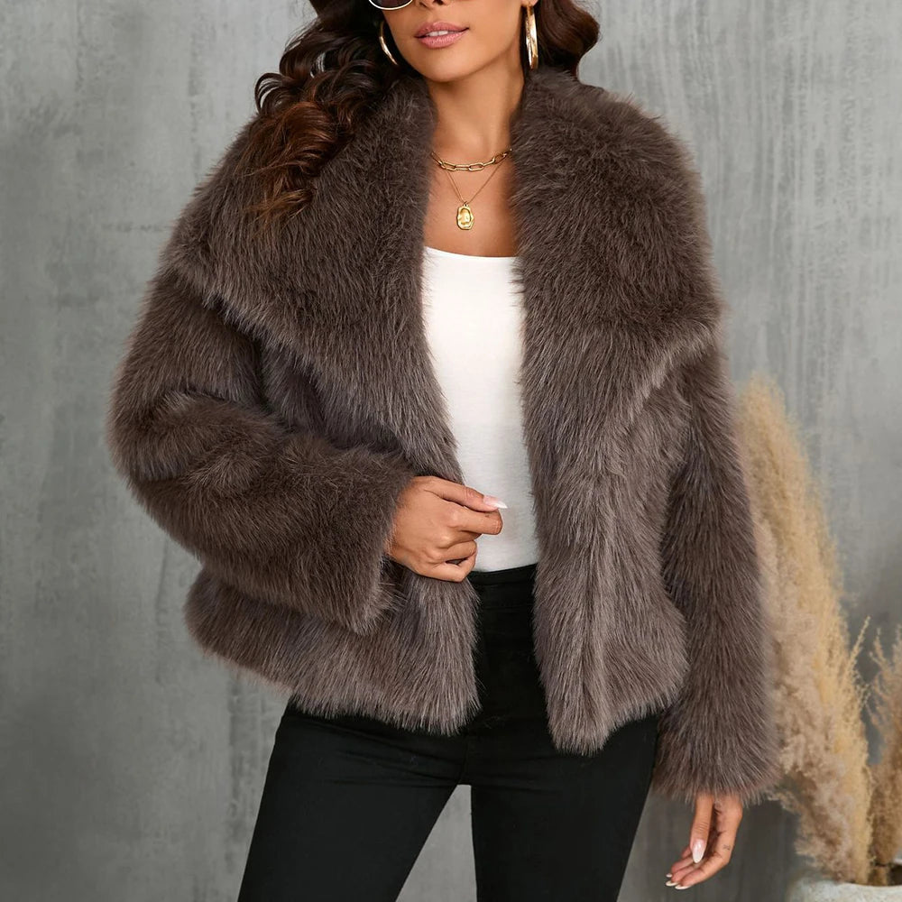 TWOTWINSTYLE Women's Jacket with Buttons and Patchwork