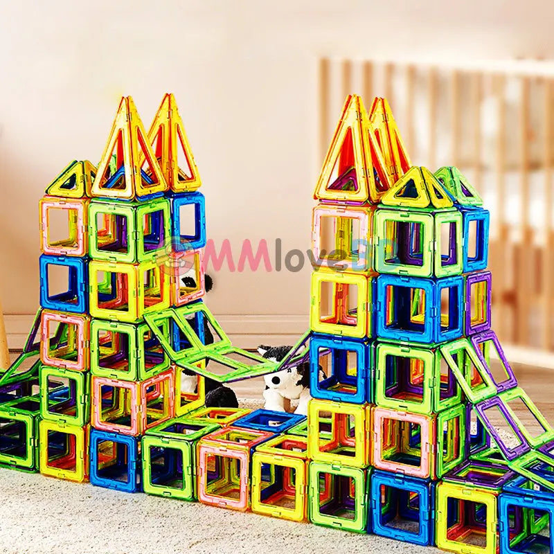 Big Magnetic Building Blocks for Kids – Creative Construction Set