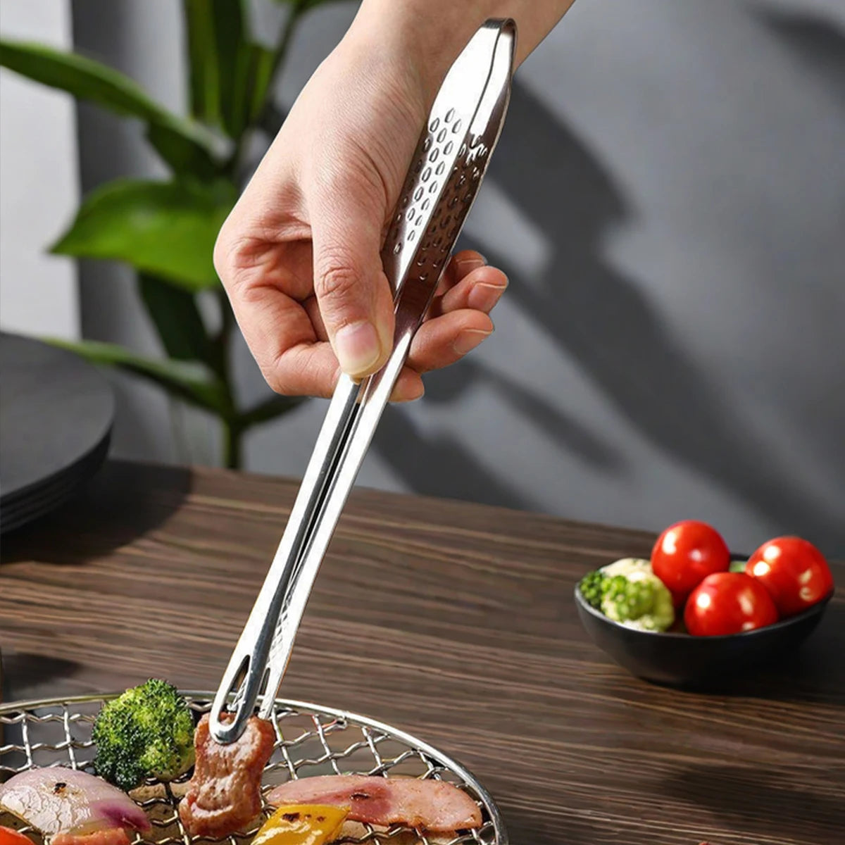 Premium Stainless Steel Kitchen & BBQ Tongs