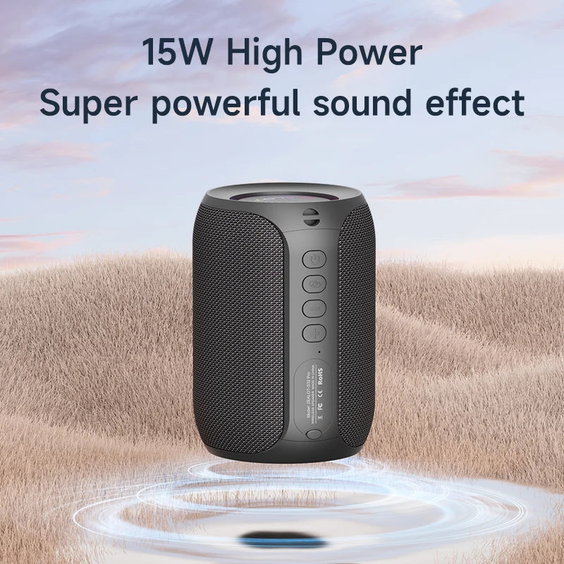 Zealot S32PRO Waterproof Bluetooth Speaker with Deep Bass & LED Light