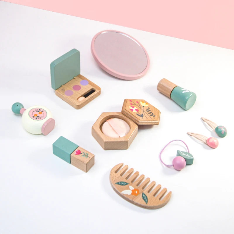 Wooden Makeup Toy – Children’s Pretend Play Kit