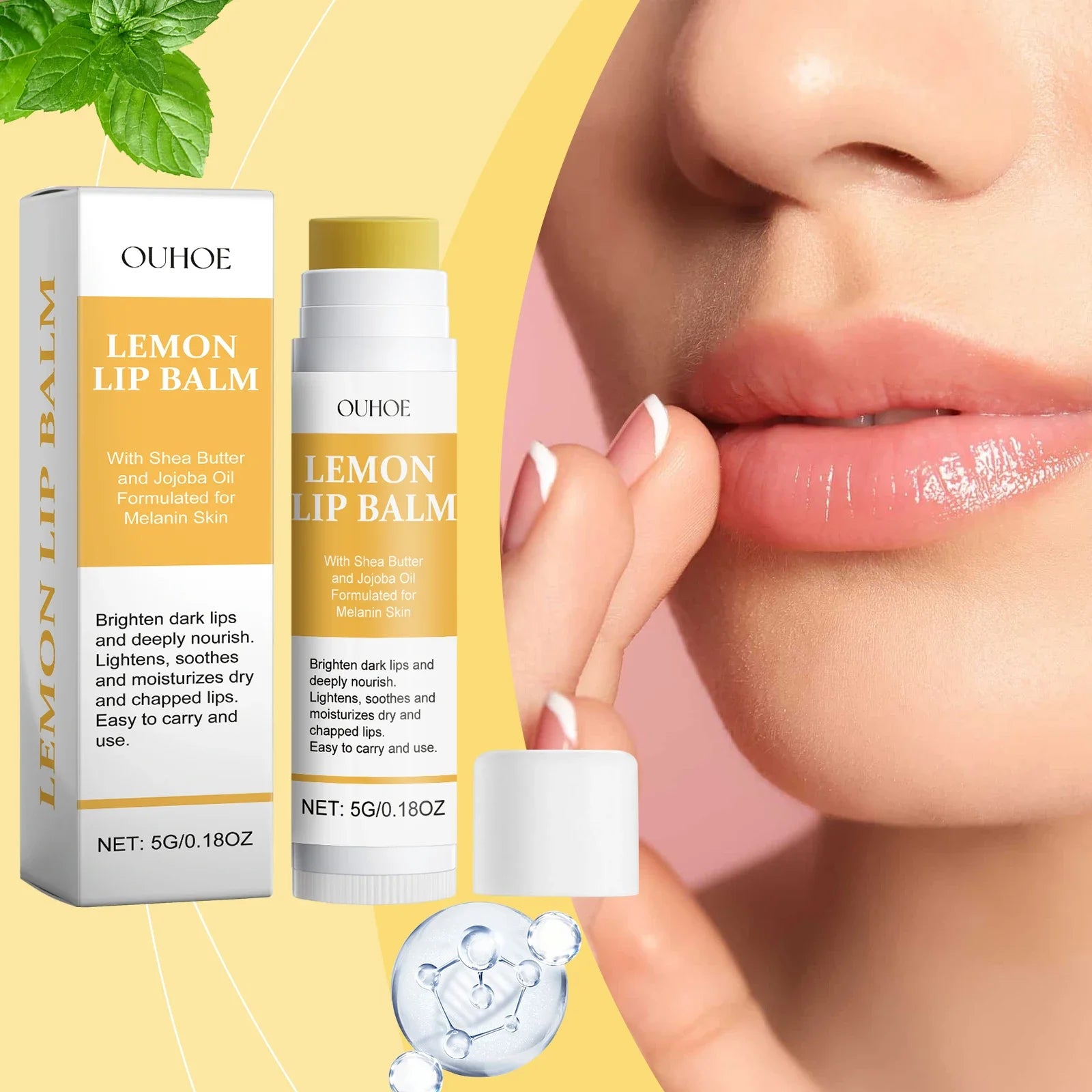Ginger and Lemon Lip Balm – Lip Scrub and Moisturizer