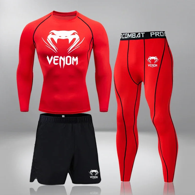 Men's Compression Workout Set – Gym & Running Tracksuit