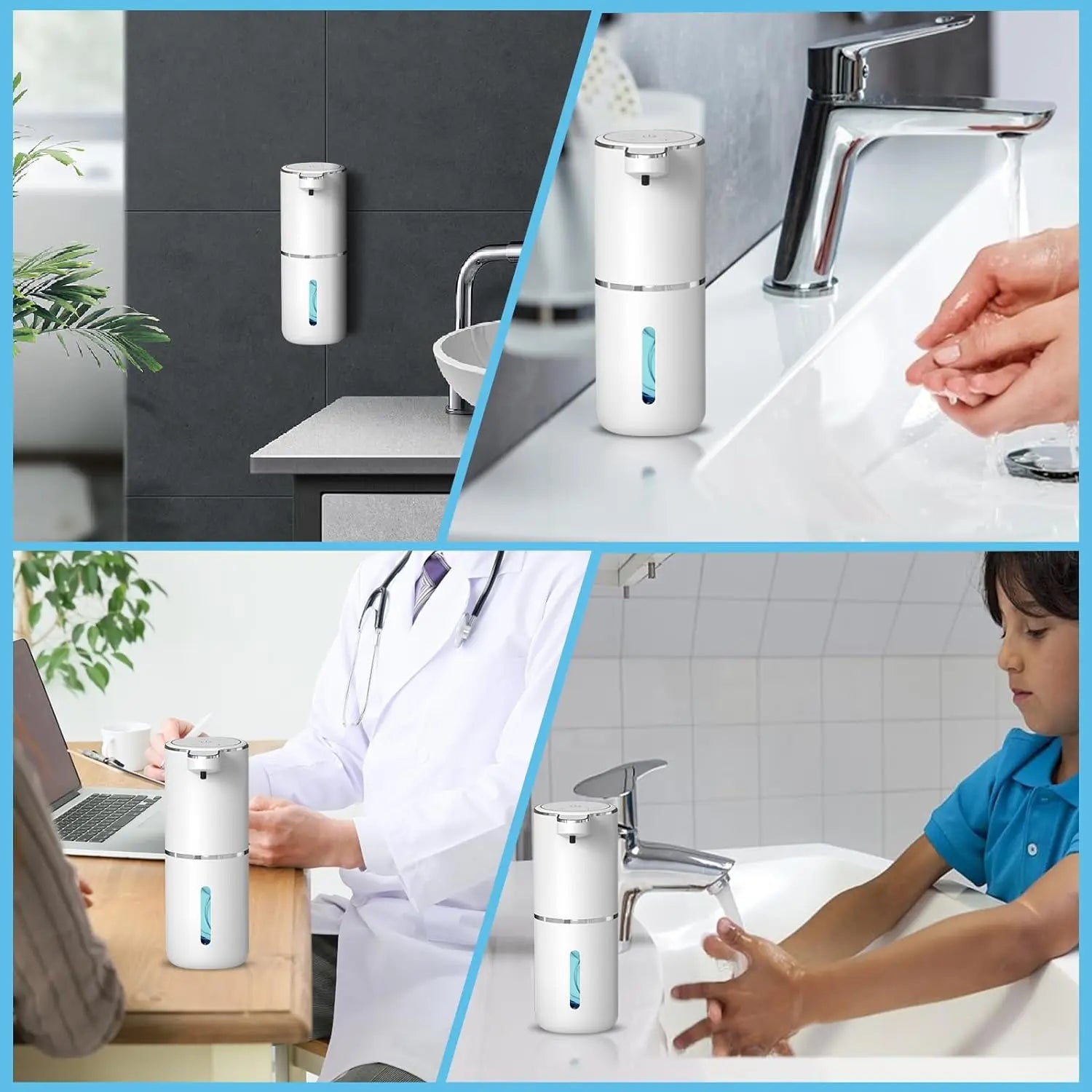 Automatic Foaming Soap Dispenser – USB Rechargeable, 380ml
