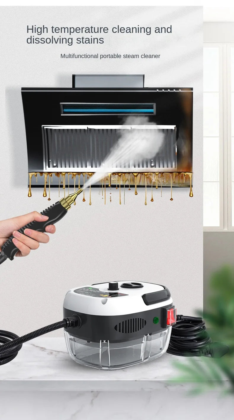 BALASHOV High-Pressure Steam Cleaner – 2500W Sterilizing Power for Home & Car (110V/220V)